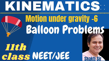 Kinematics : Parachute/Balloon Problems | Motion Under Gravity | #NEET #JEE #PHYSICS