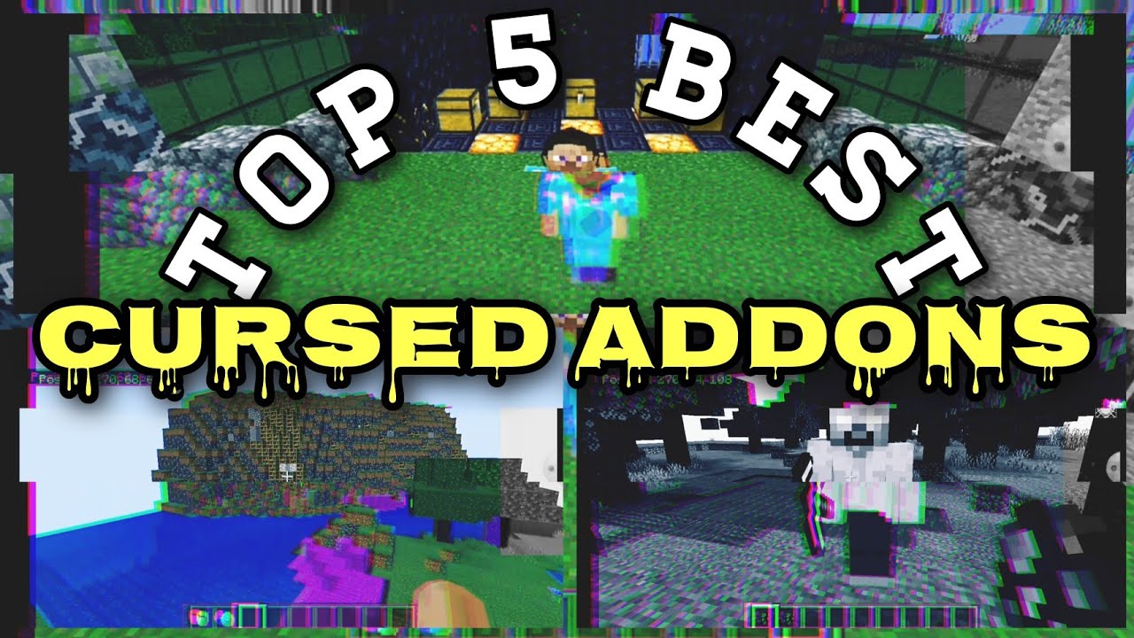 Top 5 Best Cursed Addons! | Addon Pack Showcase MCBE/MCPE 1.16+ - YouTube
