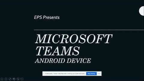 EPS Android Device Tutorial 2: Microsoft Teams Download