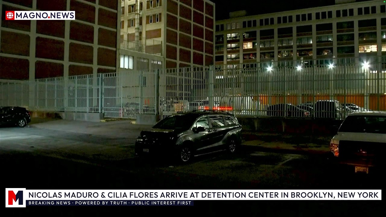 🇺🇸 Nicolas Maduro & Cilia Flores arrive at Metropolitan Detention Center in Brooklyn, New York
