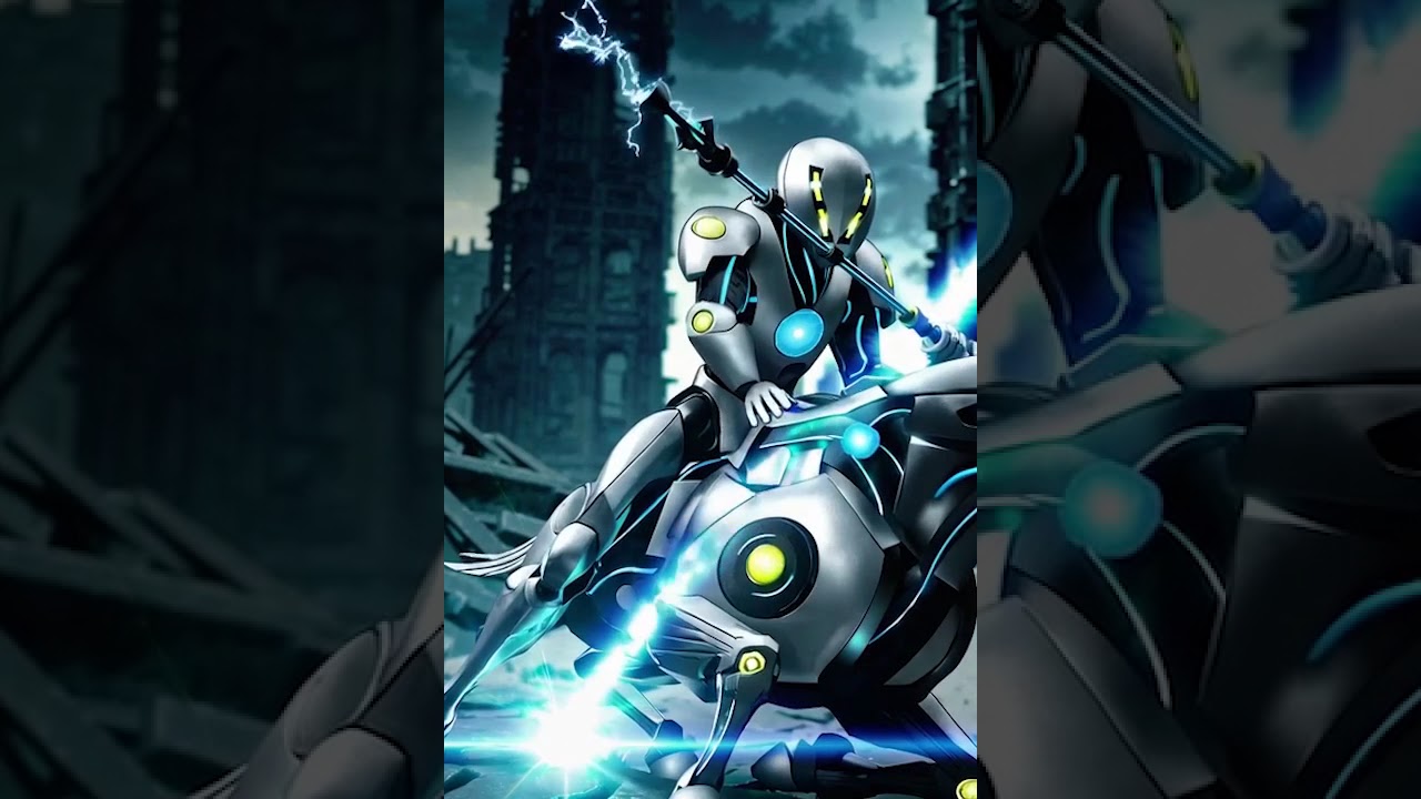 Cyber Rider in the City | AI-Generated Sci-Fi Fantasy