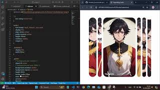 Expanding Card website project