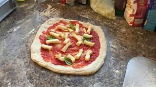 Stretching and Topping Neapolitan Pizza Dough