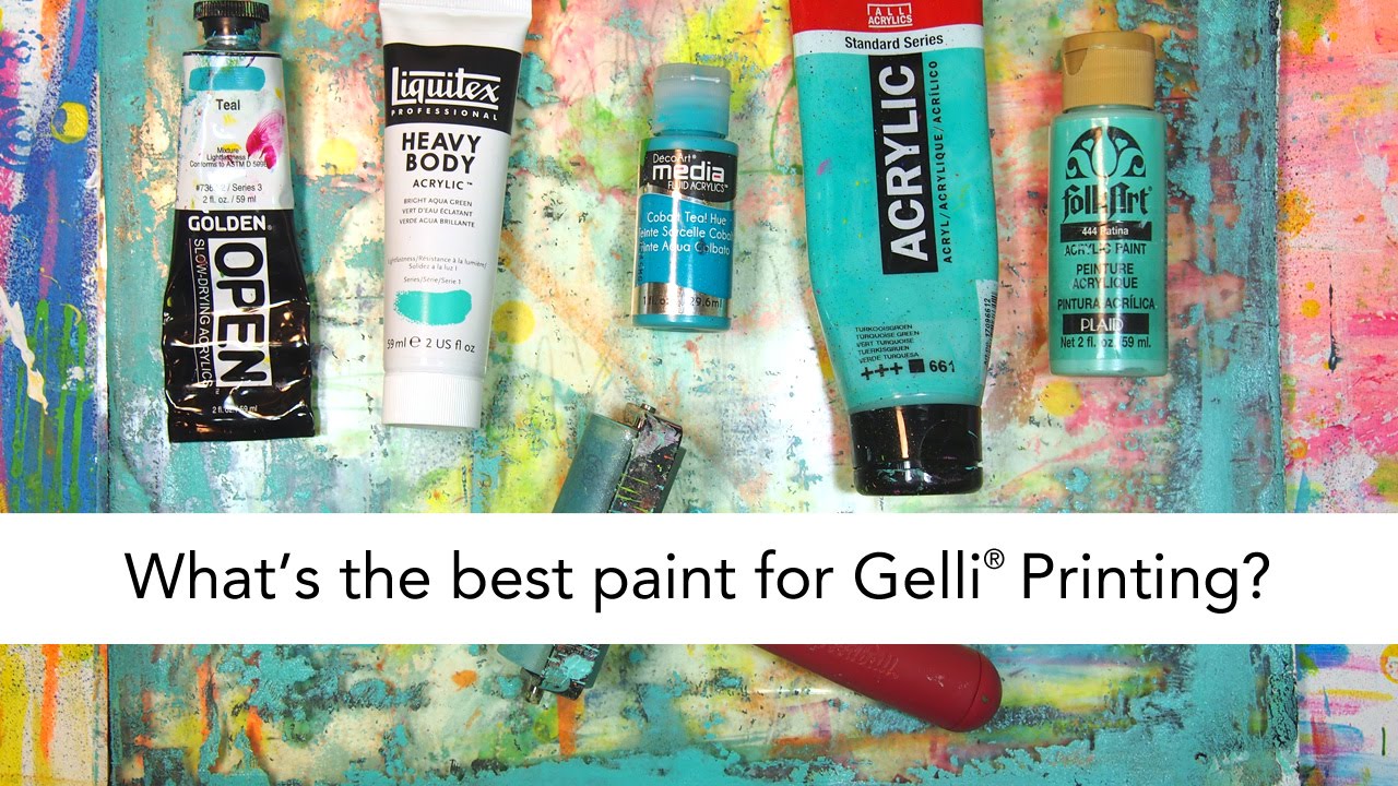 Can You Use Acrylic Gouache on a Gel Plate? - Carolyn Dube