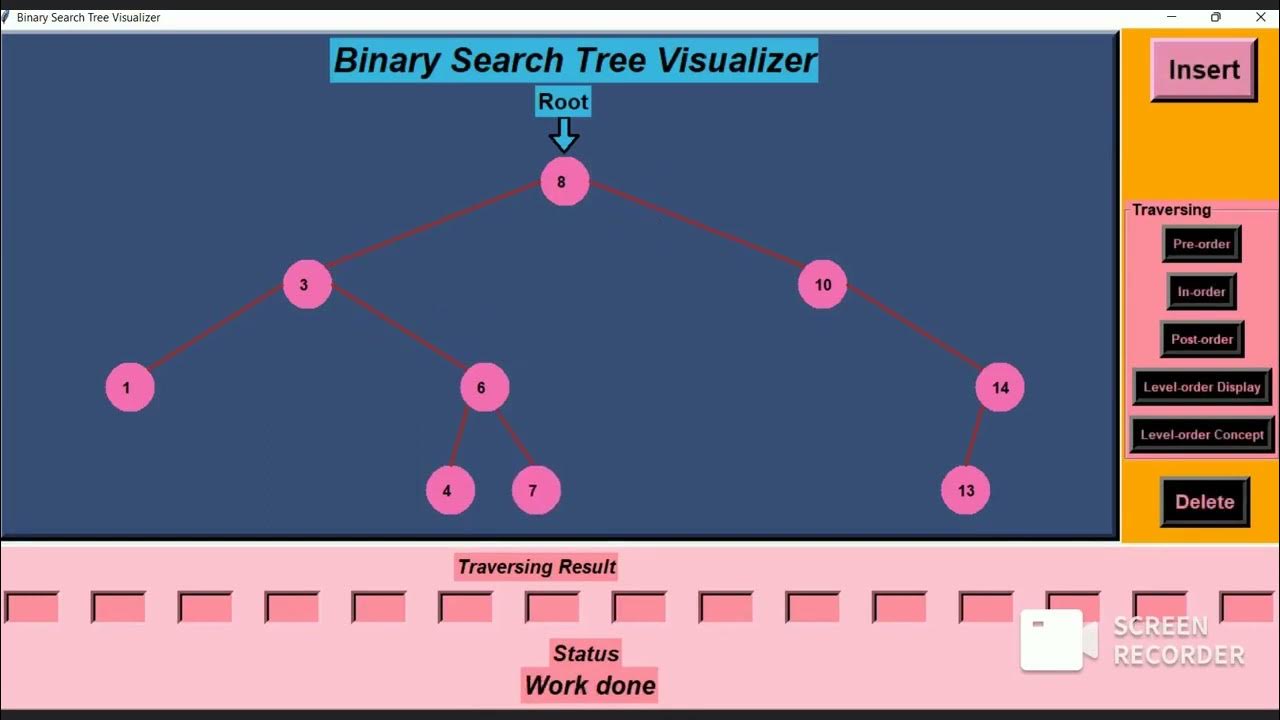 Binary Search Tree Visualizer - YouTube