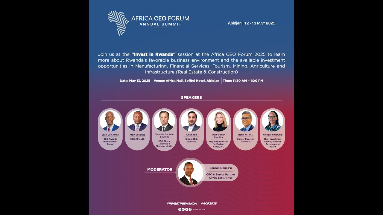 Still from Africa CEO Forum - Invest In Rwanda