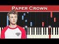 Alec Benjamin - Paper Crown | Piano tutorial
