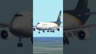 UPS B747 landing at Anchorage. #shortvideo #aviation #infiniteflight #747