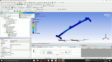 ☑️ Lifting beam - Ansys workbench