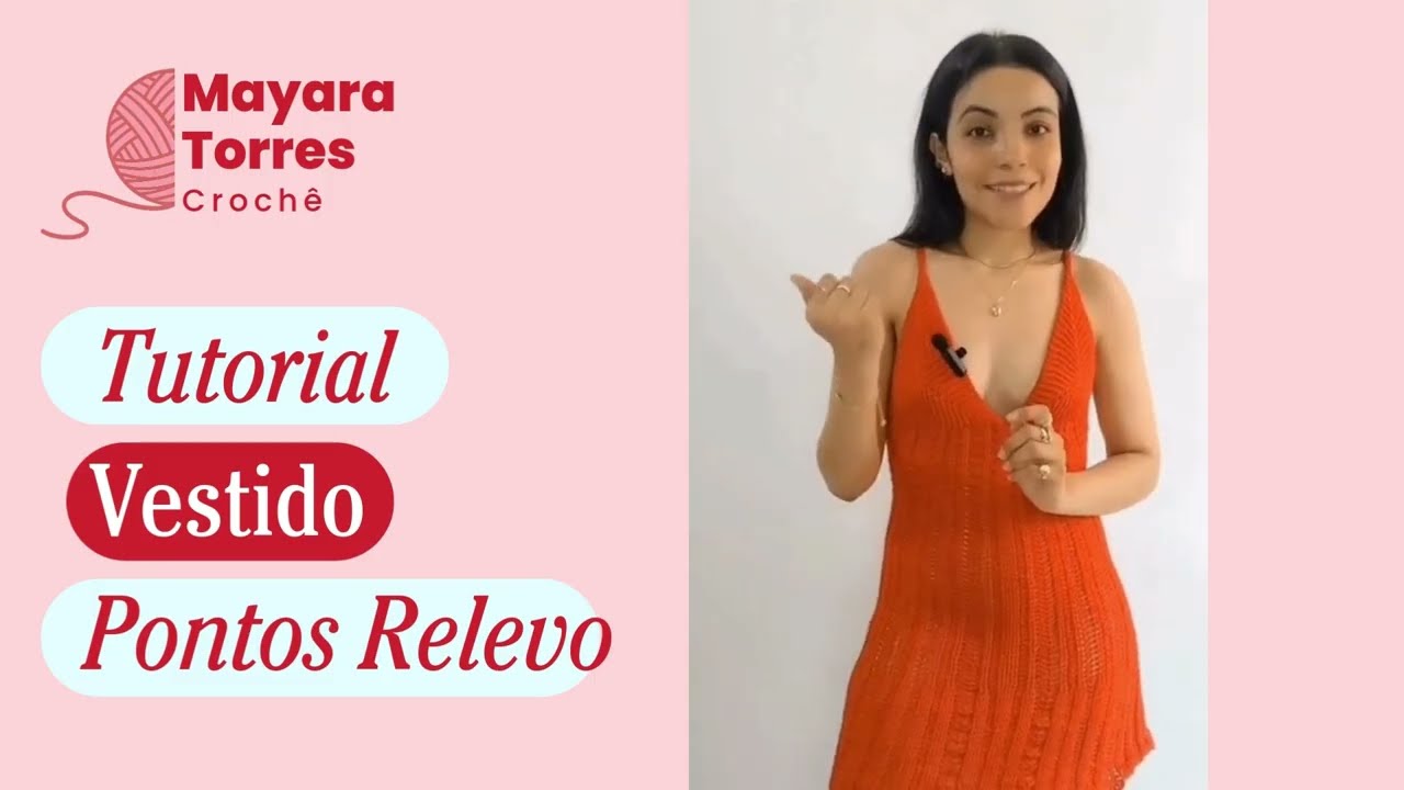 Vestido de Crochê em Ponto Relevo