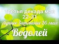 ♒ВОДОЛЕЙ с 22 по 31 мая 2021/Таро-прогноз/Таро-Гороскоп Водолей/Taro_Horoscope Aquarius/Spring.