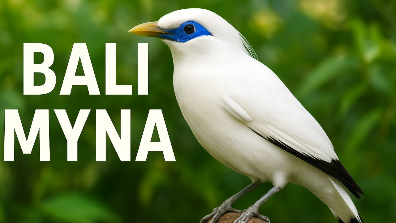 “A White Jewel of Indonesia !  The Rare Bali Starling”
