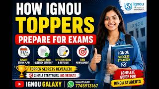 How IGNOU Toppers Prepare for Exams | Topper Study Strategy for IGNOU TEE 2026 #ignou #ignouexam