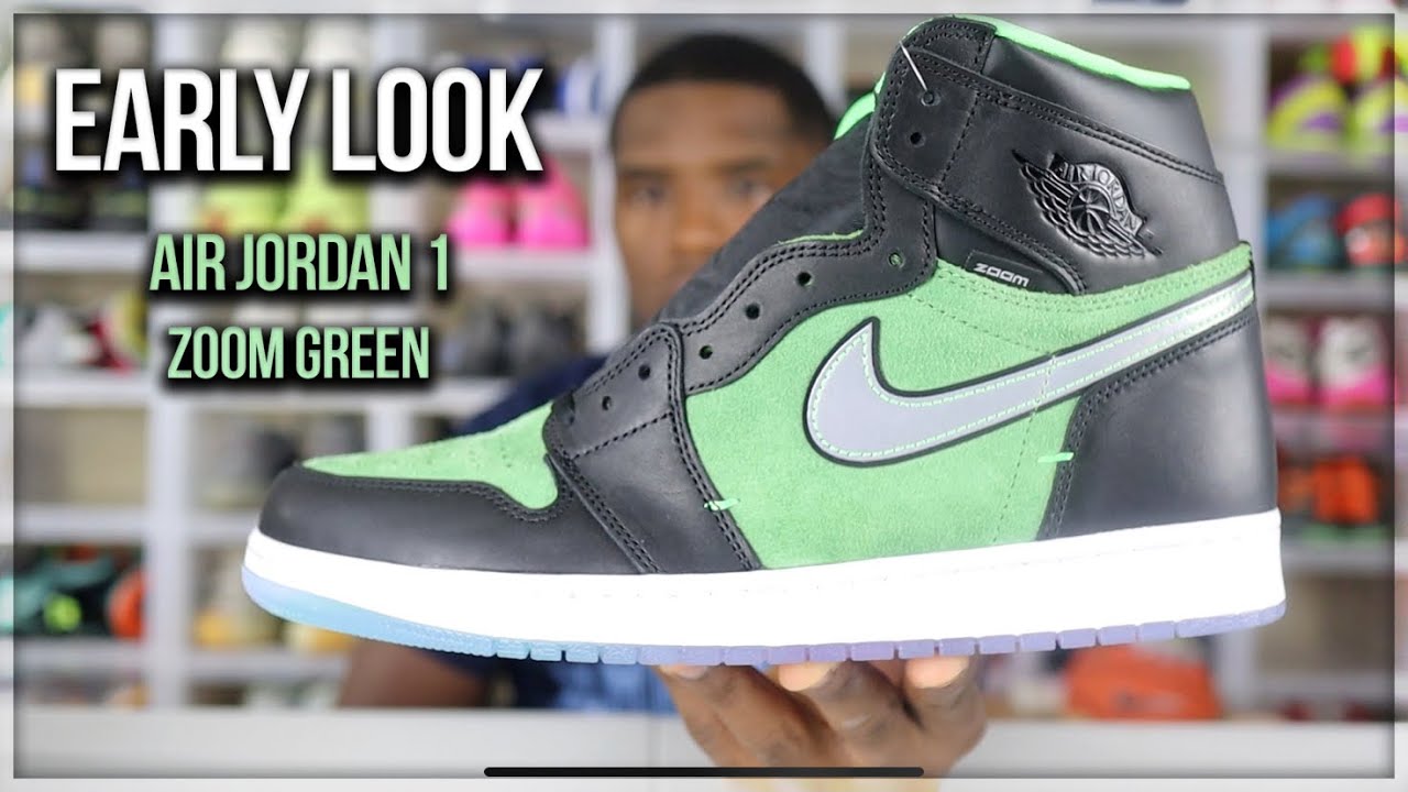 Early Air Jordan 1 Zoom Green Review - YouTube