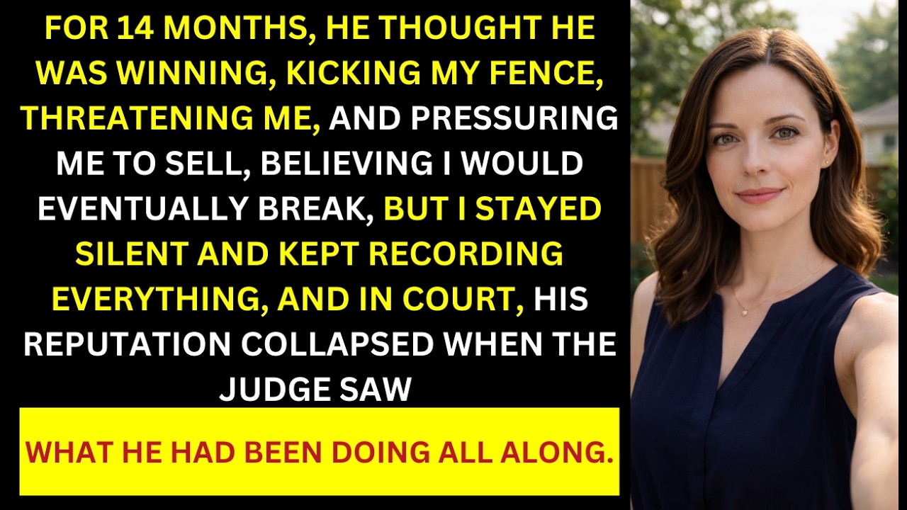 He Broke My Fence for 14 Months Straight. I Broke His Reputation in One Day.