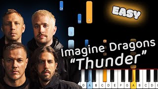 Learn To Play Thunder Imagine Dragons on Piano! (Easy)