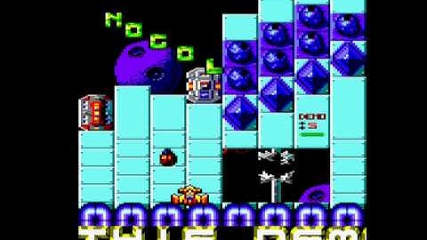 AMSTRAD CPC - The DEMO main menu - in 1991 by LOGON SYSTEM