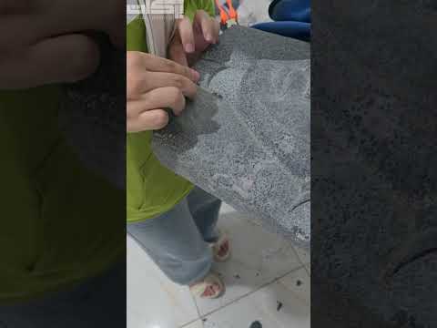 من قلب الصخر بنطلع الجمال ده فيديو من مراحل تنعيم تلميع حجر الجرانيت الصلب