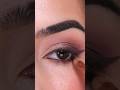 Pinky toned glam eyeshadow look tutorial with brown wing #eyeshadowtutorial #eyemakeup