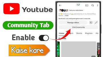 youtube community tab enable Kaise kare | how to turn on community tab on youtube