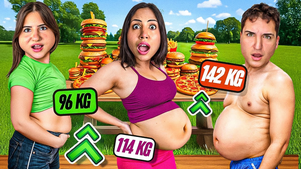 24 SAAT EN ÇOK KİLO ALAN KAZANIR ?! @yagmurerroglu | Damla Eroğlu | Ahmet Eroğlu