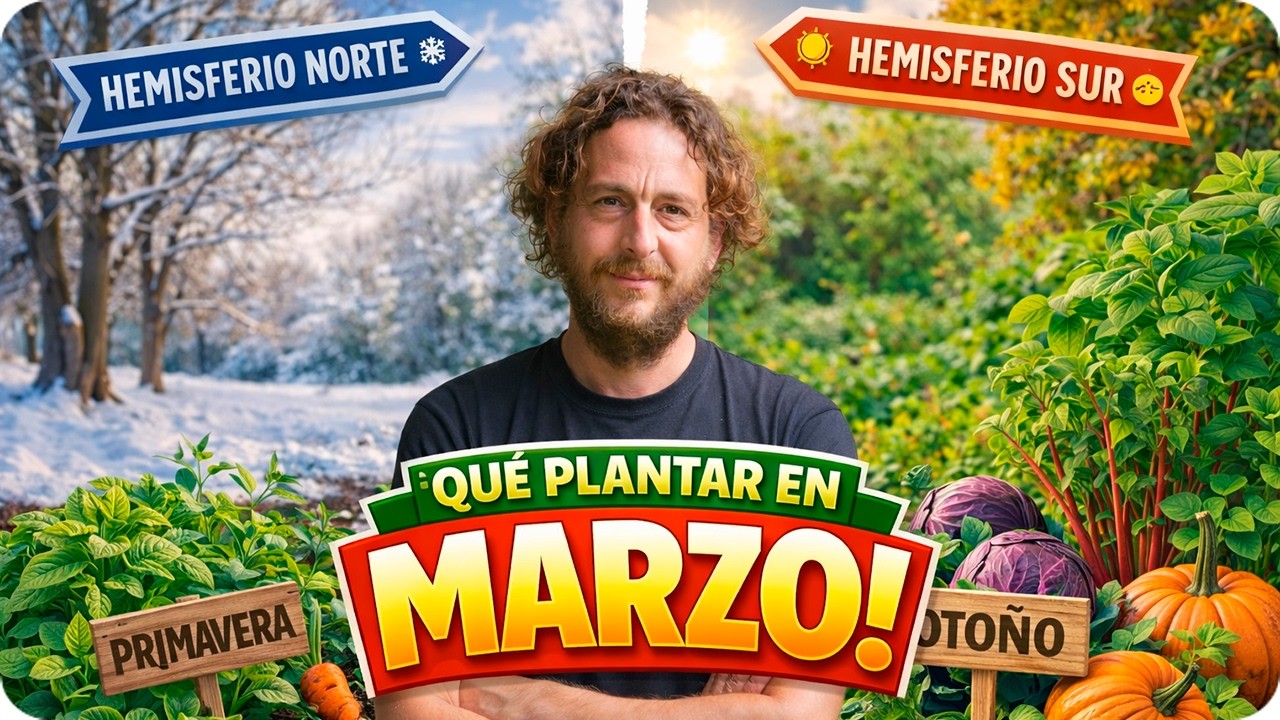 Que Plantar EN MARZO - Calendario De Siembra de Hemisferio Norte Y Sur || La Huertina De Toni