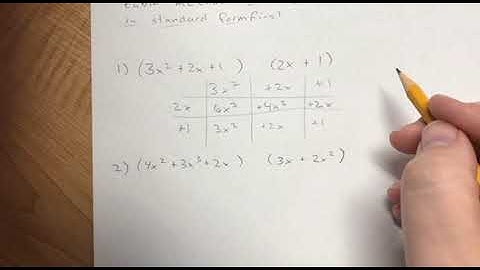 Sec. 7.3: Multiplying Polynomials