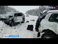 В Башкирии столкнулись попутные легковушки, пассажир и водитель «Нивы» скончались в больнице: ВИДЕО