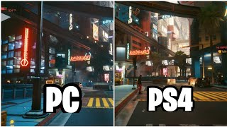 PS4 Pro vs. PC: comparación gráfica de Cyberpunk 2077