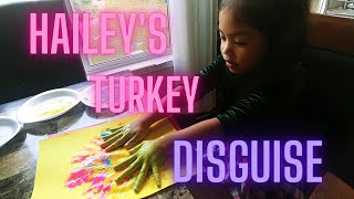 MAKING TURKEY ART USING HAND PAINTING / JUNIOR KINDERGARTEN PROJECT