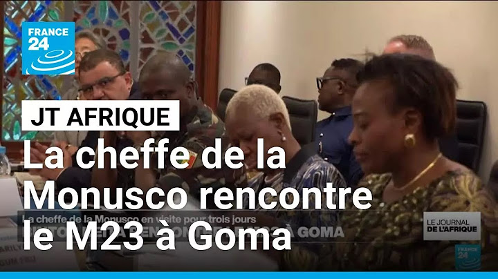 Bintou Keïta, la cheffe de la Monusco, rencontre le M23 à Goma • FRANCE 24