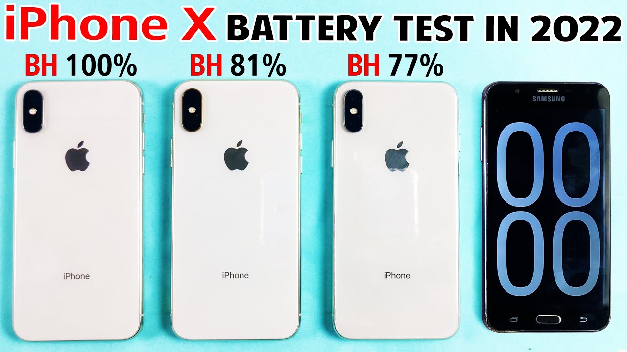 iPhone X Battery Life DRAIN Test 2022 With iOS 15.5 | iPhone X ...