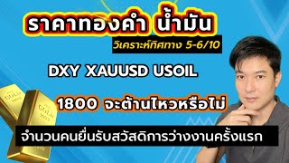 1800 ยื้อไหวหรือไม่ ทิศทางราคาทองคำ 5-6/10 dxy xauusd usoil