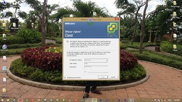 Training VDO~4.How to remote from vmware ESXi 6 by vSphare Client