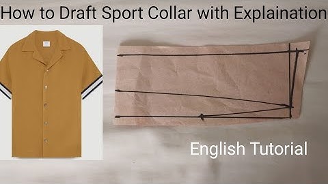 How to Draft Sport Collar Pattern. How to make Sport Collar Pattern. JLOS Tailored