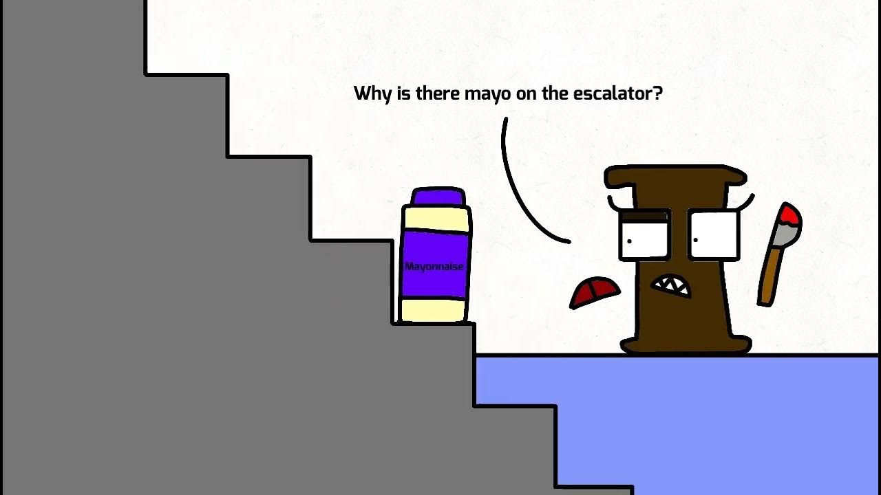 Mayonnaise on an escalator meme YouTube