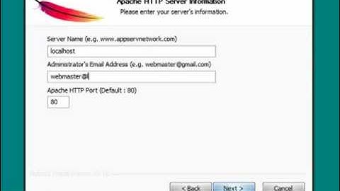 ติดตั้ง  AppServ