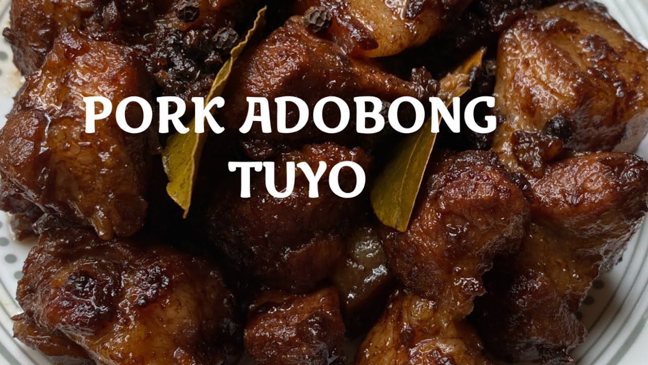 Paano Mgluto ng Pork Adobo Tuyo Adobong Baboy porkrecipe porkadobo