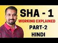 SHA-1 (Secure Hash Algorithm - 1) Part-2 Working Explained in Hindi