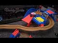 Monster Jam, Supercharge Speedway Playset, Megalodon and El Toro Loco
