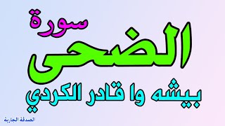 سورة الضحى بيشه واقادر الكردي