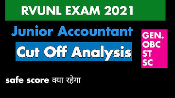 RVUNL junior accountant 2021 cut off | rvunl junior accountant 2021 paper analysis #rvunl