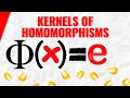 Kernels of Homomorphisms in Abstract Algebra