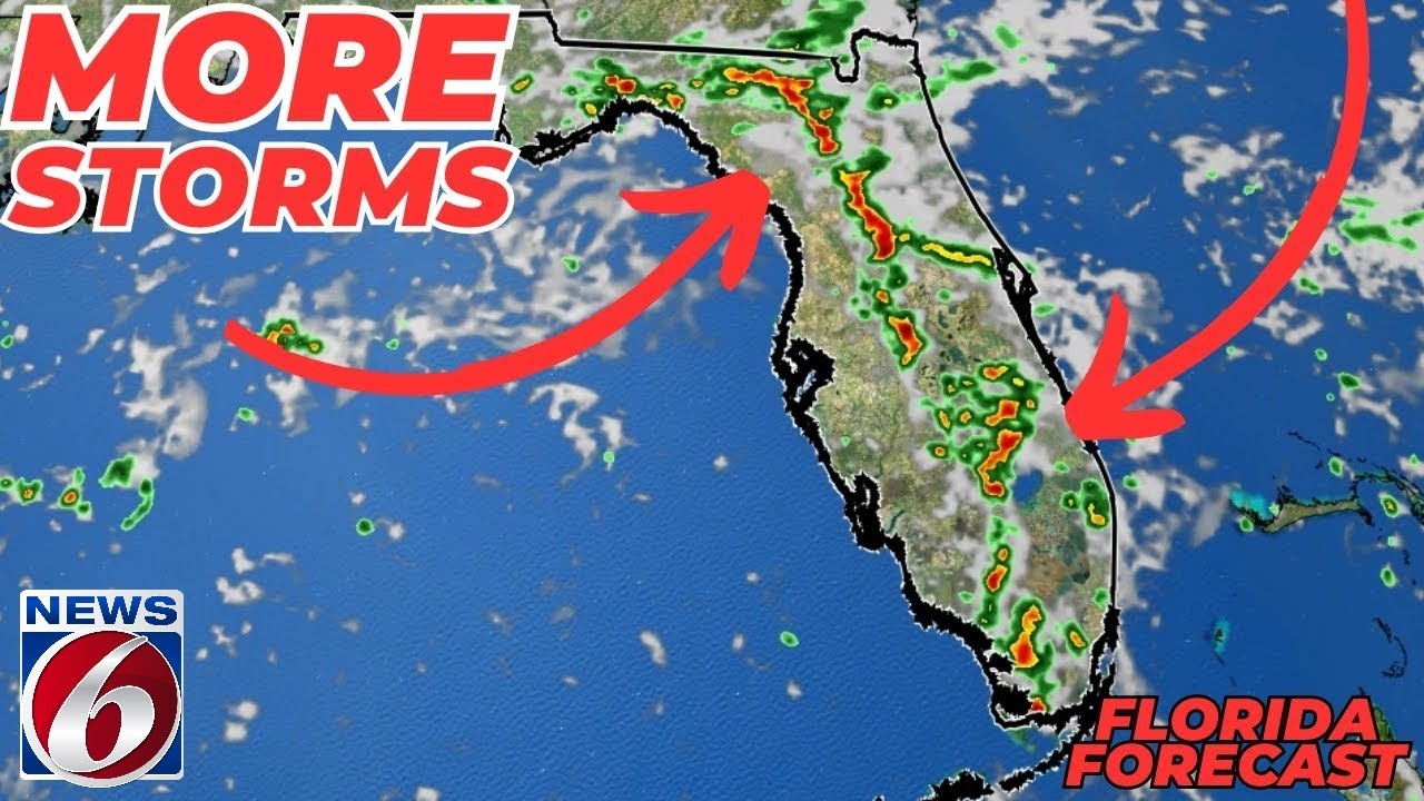 Florida Forecast: Storm Chances Increasing For The Weekend. Rough Surf ...