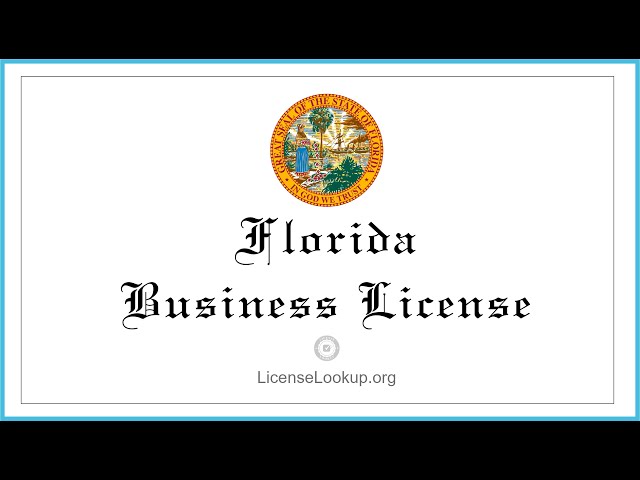 Florida Business License - What You need to get started #license #Florida