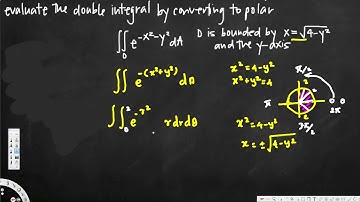 Converting double integrals to polar coordinates - Vector Calculus