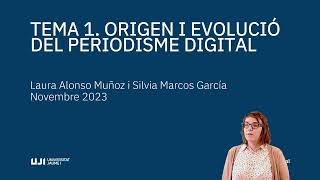 Tema 1. Origen i evolució del periodisme digital