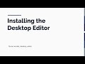 Meta Horizon Worlds - Installing the Desktop Editor