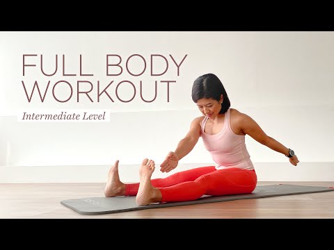 30 min Full Body Workout - Intermediate Pilates Class — Flow with Mira