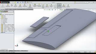 Solidworks | Wing control surface animation | Aileron and flaps animation in solidworks